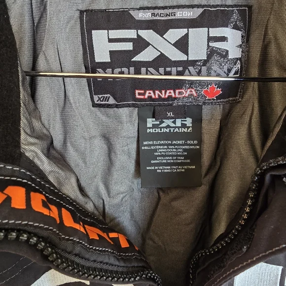 FXR Mountain Elevation Performance Racing Shell Snowmobile Jacket Mens XL - Picture 8 of 12